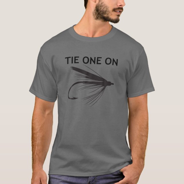 Fischen Fischerei Krawatte 1 T-Shirt (Vorderseite)