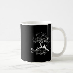 Fischen Fish Island Surrealer Karpfen Angler Kaffeetasse