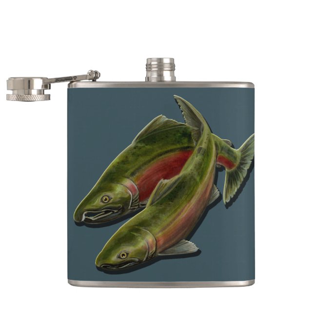 Fischen-Flasche kundenspezifische Fishermans Flachmann (Geöffnet)