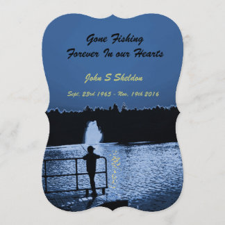 Fischen für immer in unserem Herzen, Gedenkkarte Programm