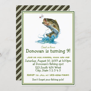 Fischen-Geburtstag Einladung