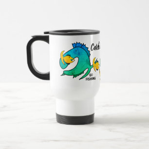 Fischen gegangen Fangen und Essen Reisebecher