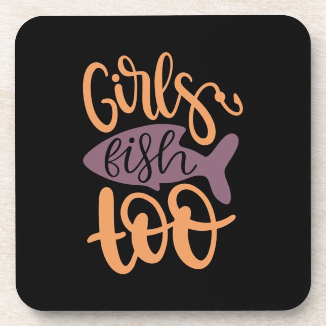 Fischen Getränkeuntersetzer (Vorderseite)