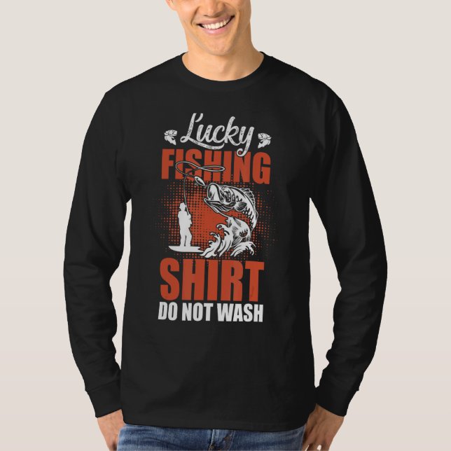Fischen Glücklicher Fischfang macht den Fischern k T-Shirt (Vorderseite)