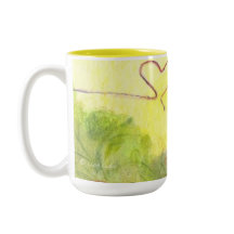 Fischen-Hund und (Nahaufnahme) Katze/Tasse