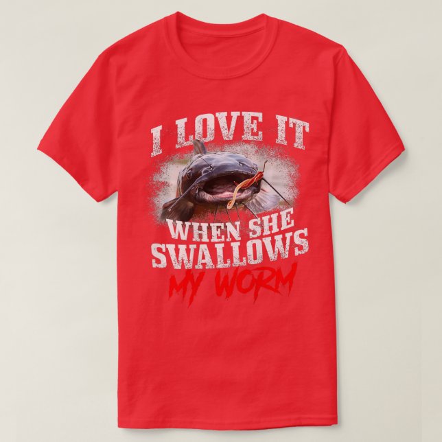 Fischen Ich Liebe es, wenn sie meine T-Shirt (Design vorne)