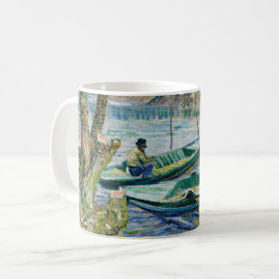 Fischen im Frühling von Vincent van Gogh Kaffeetasse