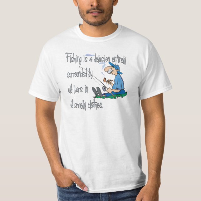 Fischen ist eine Wahnvorstellung T-Shirt (Vorderseite)