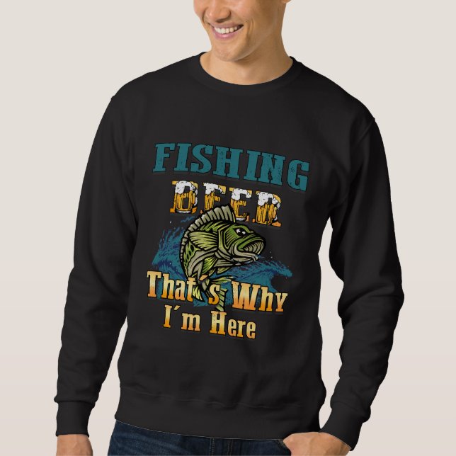 Fischen ist für mich Fisch Sweatshirt (Vorderseite)