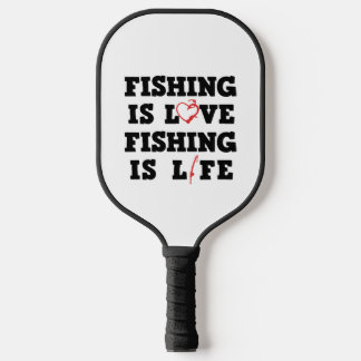Fischen ist Liebe Fischen ist Leben Pickleball Schläger