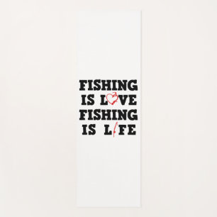 Fischen ist Liebe Fischen ist Leben Yogamatte