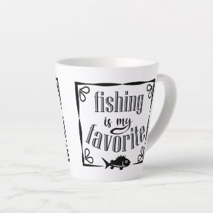 Fischen ist mein Lieblingsziffer Milchtasse