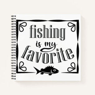 Fischen ist mein Lieblingsziffer Notizbuch