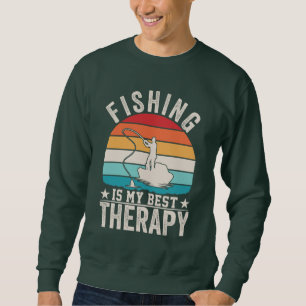 FISCHEN IST MEINE BESTE THERAPIE SWEATSHIRT