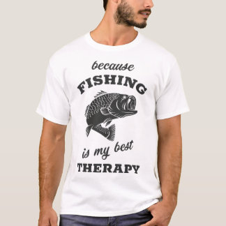 Fischen ist meine beste Therapie T-Shirt