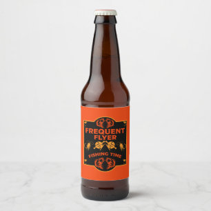 Fischen Kanada Bierflaschenetikett