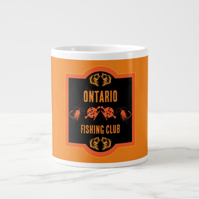 Fischen Kanada Jumbo-Tasse (Vorderseite)