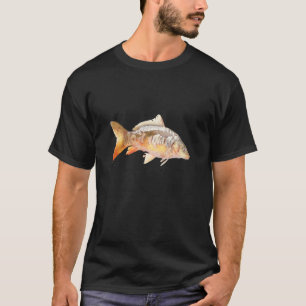 Fischen Karpfen Lederkarpfen Spiegelkarpfen T-Shirt