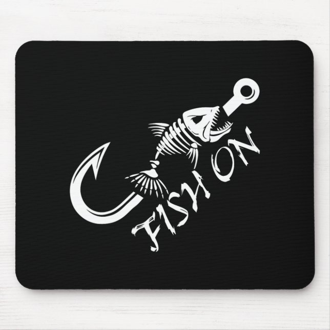 Fischen Lustige Angler Vatertag  Mousepad (Vorne)
