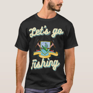 Fischen Lustige Evolution des Menschen T-Shirt