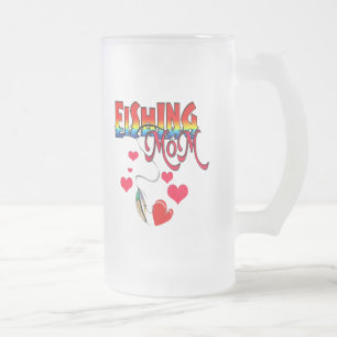 Fischen-Mama-Kleid Mattglas Bierglas