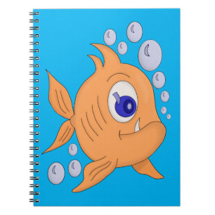 Fischen mit scharfen Zähnen Notizblock