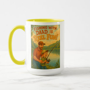 Fischen mit Vater ist Reel Fun! Tasse