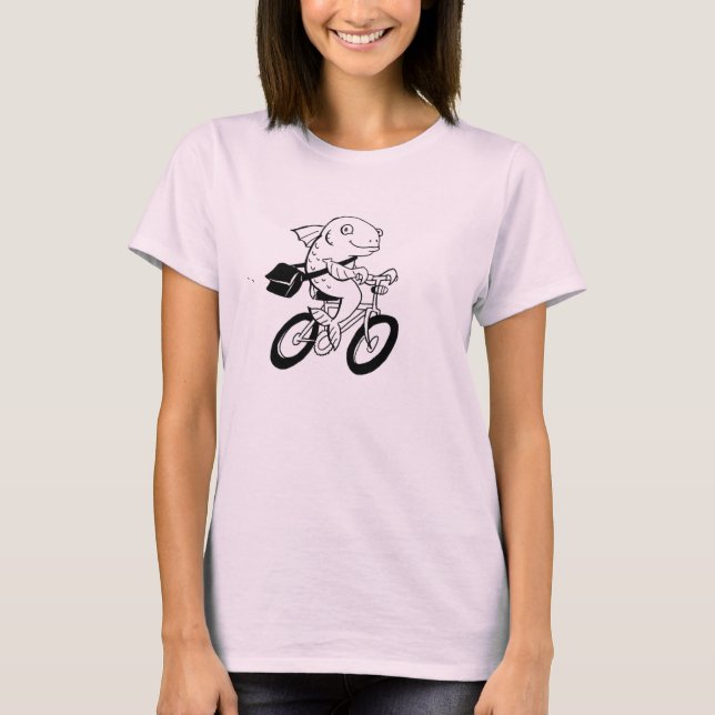 Fischen ohne Fahrrad T-Shirt (Vorderseite)