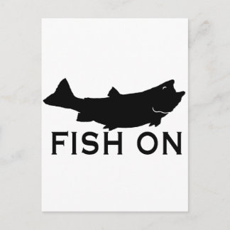 Fischen Postkarte
