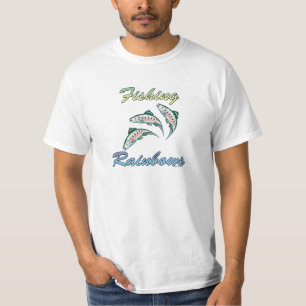 Fischen-Regenbogen, die Regenbogenforelle fischen T-Shirt