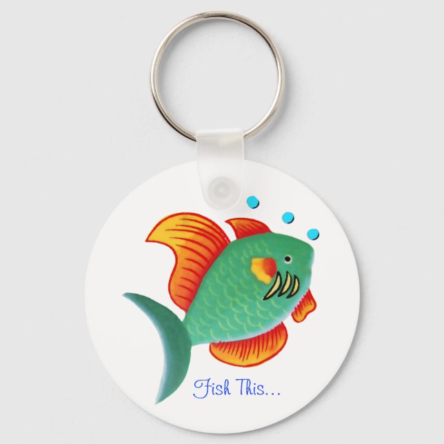 Fischen Schlüsselanhänger (Vorderseite)