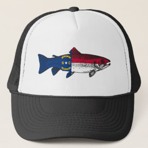 Fischen Sie in North Carolina Forellen Truckerkappe