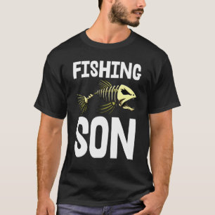 Fischen Sohn S Skelett Fisch Knochen T-Shirts Scha