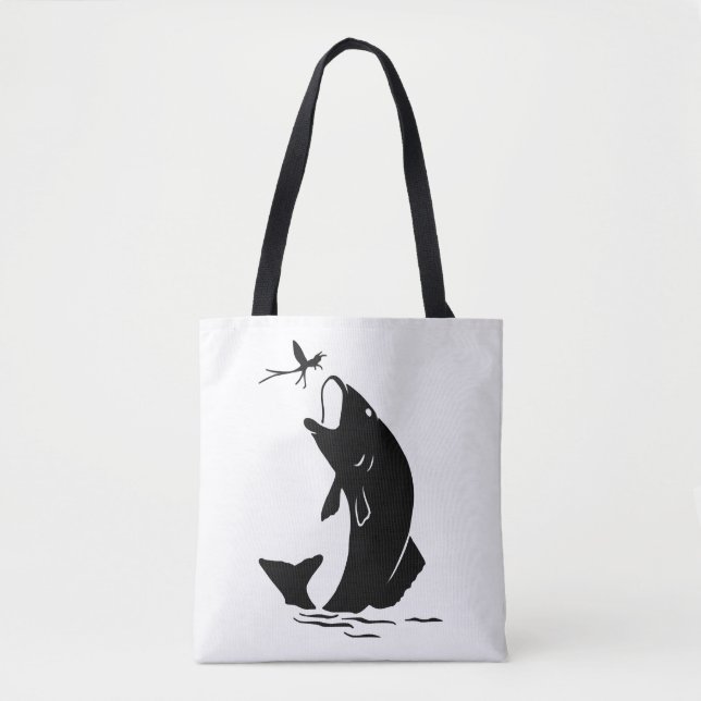 Fischen Sprünge Larvea Hook Fisherman Geschenk Tasche (Vorderseite)