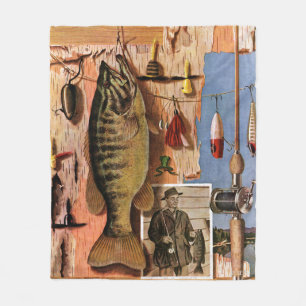 Fischen-Stillleben durch John Atherton Fleecedecke