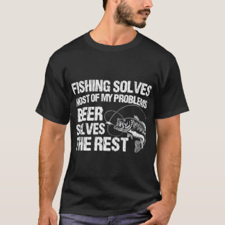 Fischen und Bierfischen T-Shirt