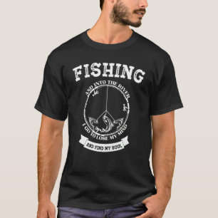 Fischen und in den Fluss gehe ich, um meinen Verst T-Shirt