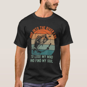 Fischen und in den Fluss gehe ich, um meinen Verst T-Shirt