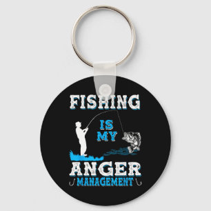 Fischen und Jagen ist mein Zorn-Management-Funny Schlüsselanhänger