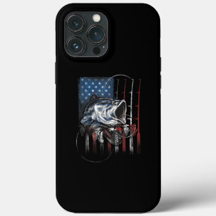 Fischen unter amerikanischer Flagge Vintager US-Ba Case-Mate iPhone Hülle