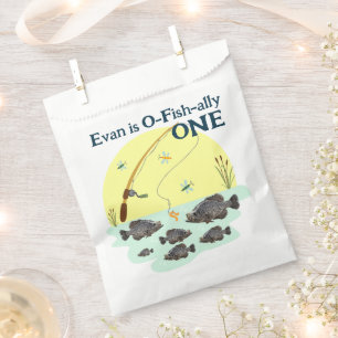 Fischen von einem Kind zum ersten Geburtstag Crapp Geschenktütchen