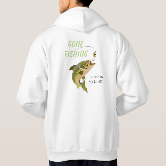 Fischen von Männern Hoodie (Rückseite)