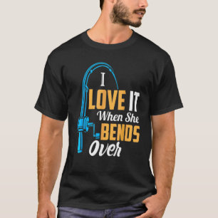 Fischen von Männern Ich Liebe es, wenn sie mehr al T-Shirt