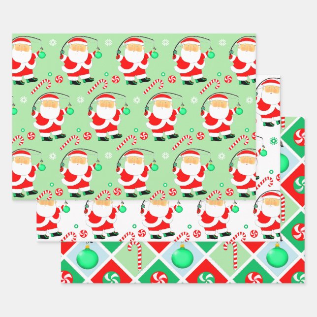 Fischen Weihnachtsgeschenk Wrapping Paper Geschenkpapier Set (Set)
