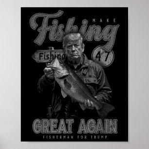 Fischen wieder großartig B Fischen Donald Tr Poster