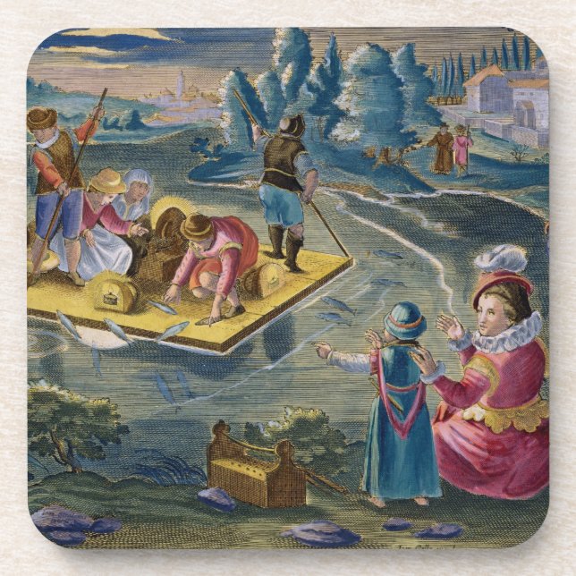 Fischend auf einem See nachts, überziehen Sie 101 Untersetzer (Vorderseite)