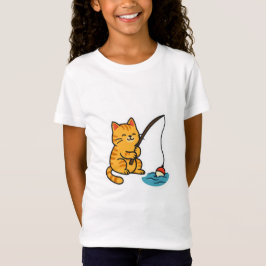 Fischender Kater - T-Shirt