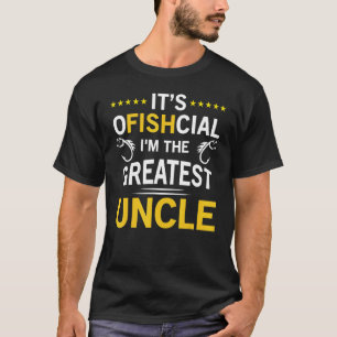 Fischender Onkel Lustiger Fisch Wortspiel-Geschenk T-Shirt