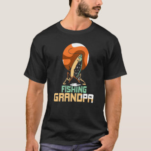 Fischender Opa Fisch Angler Fischer Sprüche Opa T-Shirt