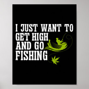 Fischender Unkraut Fischer Angler 1 Poster